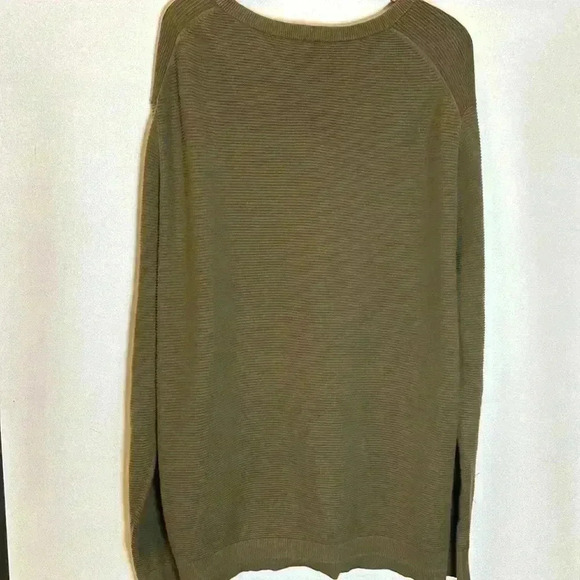 Bench Men's XL Long Sleeve Shirt  Fall Hike Warm Layer Cozy Olive Green Henley - Picture 2 of 6
